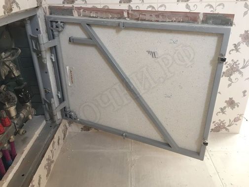 Люк под плитку Нажимной Железяка 600*800 Люк под плитку Нажимной Железяка 600*800