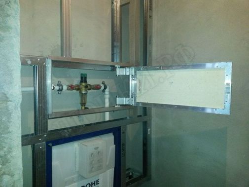 Люк под плитку Нажимной Секрет-Лайт 2 створки 1200*550 Люк под плитку Нажимной Секрет-Лайт 2 створки 1200*550