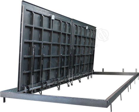 Уличный люк Дворник Короб, стальной рифленый лист Уличный люк Дворник Короб, стальной рифленый лист