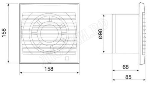 Вентилятор Decor 100C Вентилятор Decor 100C