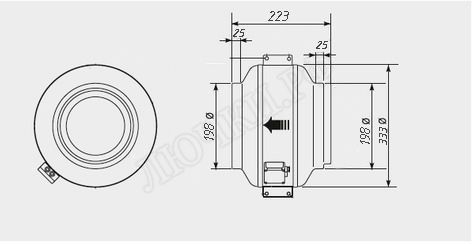 Канальный вентилятор Vent NK 200 Канальный вентилятор Vent NK 200